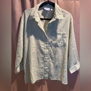 Alfred Dunner Button Down Top